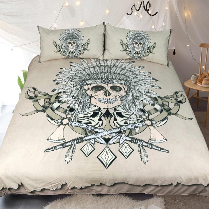 Tribal Indian kull Hatch s ART HOP 3D Customized Duvet Cover Bedding Sets