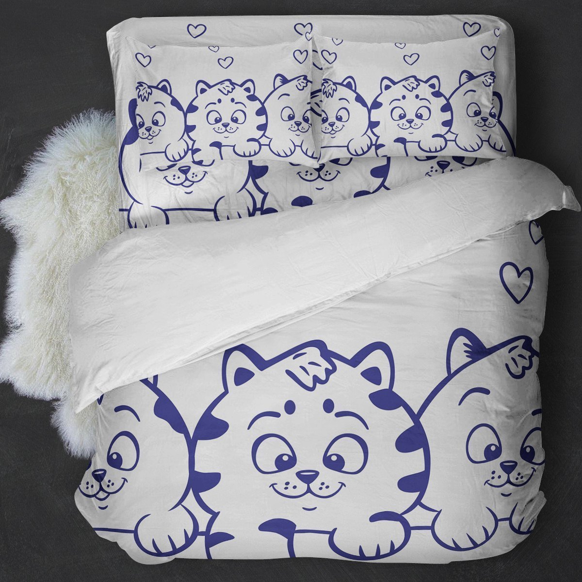 TRIPLE CATS BEDDING SET