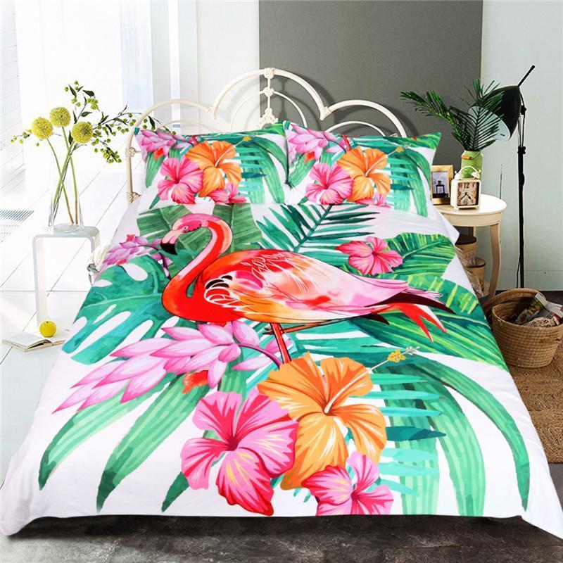 Tropical Flamingo Bedding Set