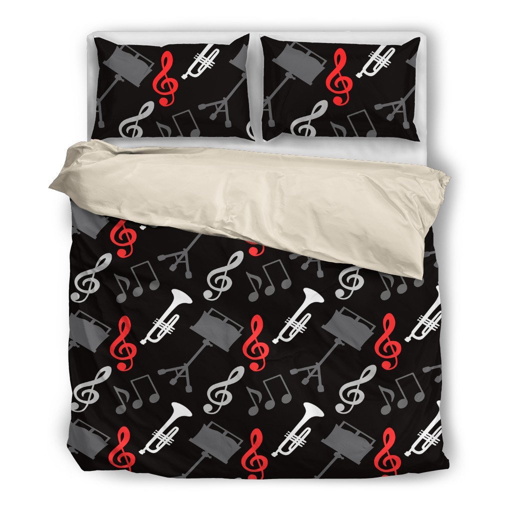 Trumpet Beige3D Customized Duvet Cover Bedding Sets