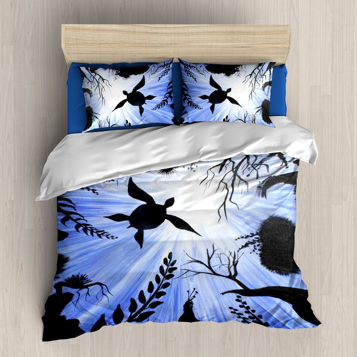 Turte Blue 3 4 Pcs/S 3D Customized Duvet Cover Bedding Sets