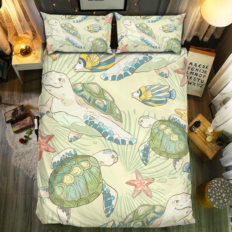 Turtle 0909123D Customized Duvet Cover Bedding Sets