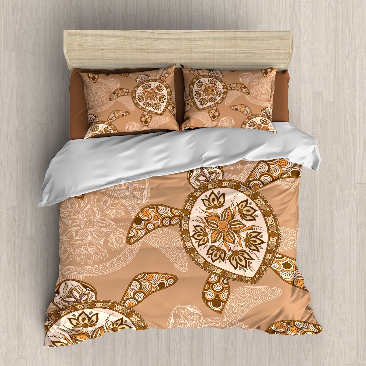 Turtle Pattern 3D Customized Duvet Cover Bedding Sets