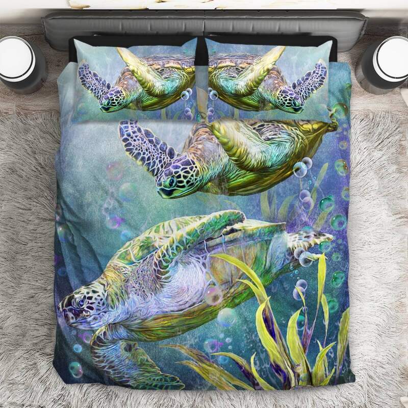 Turtle V2 3D Customized Duvet Cover Bedding Sets