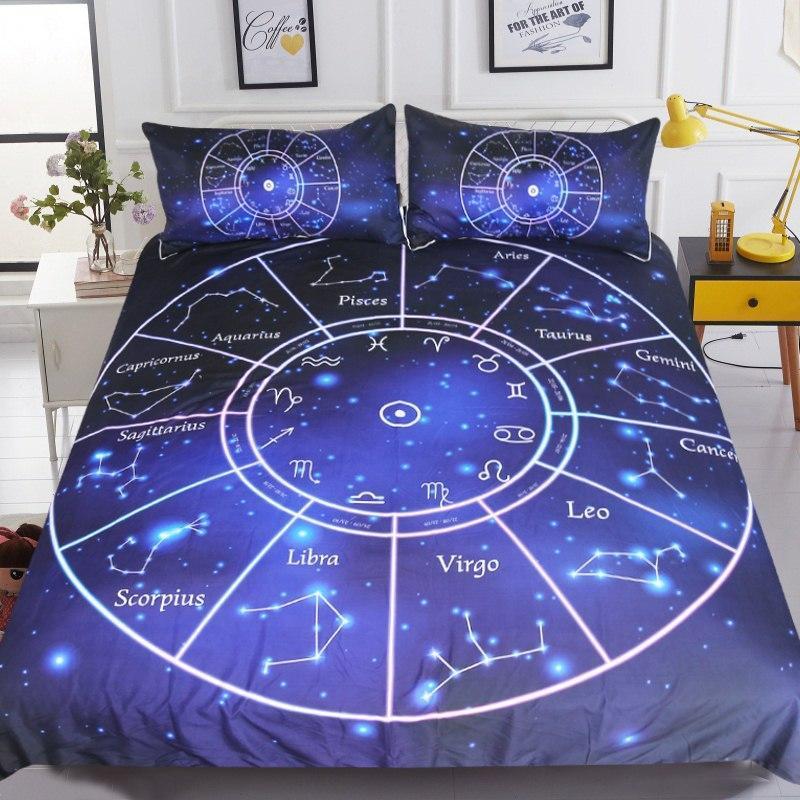 Twelve Constellations Zodiac igns ART HOP 3D Customized Duvet Cover Bedding Sets
