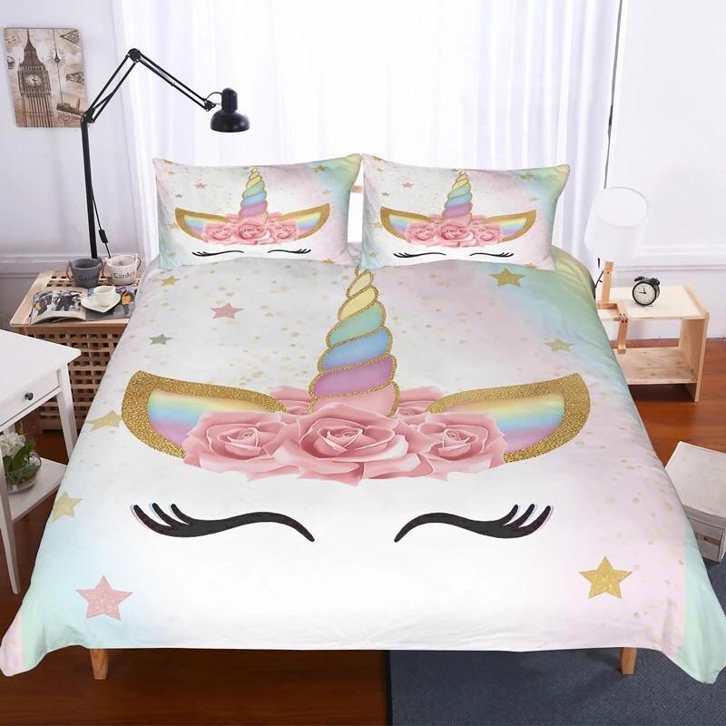Unicorn (4 Colours)3D Customized Duvet Cover Bedding Sets