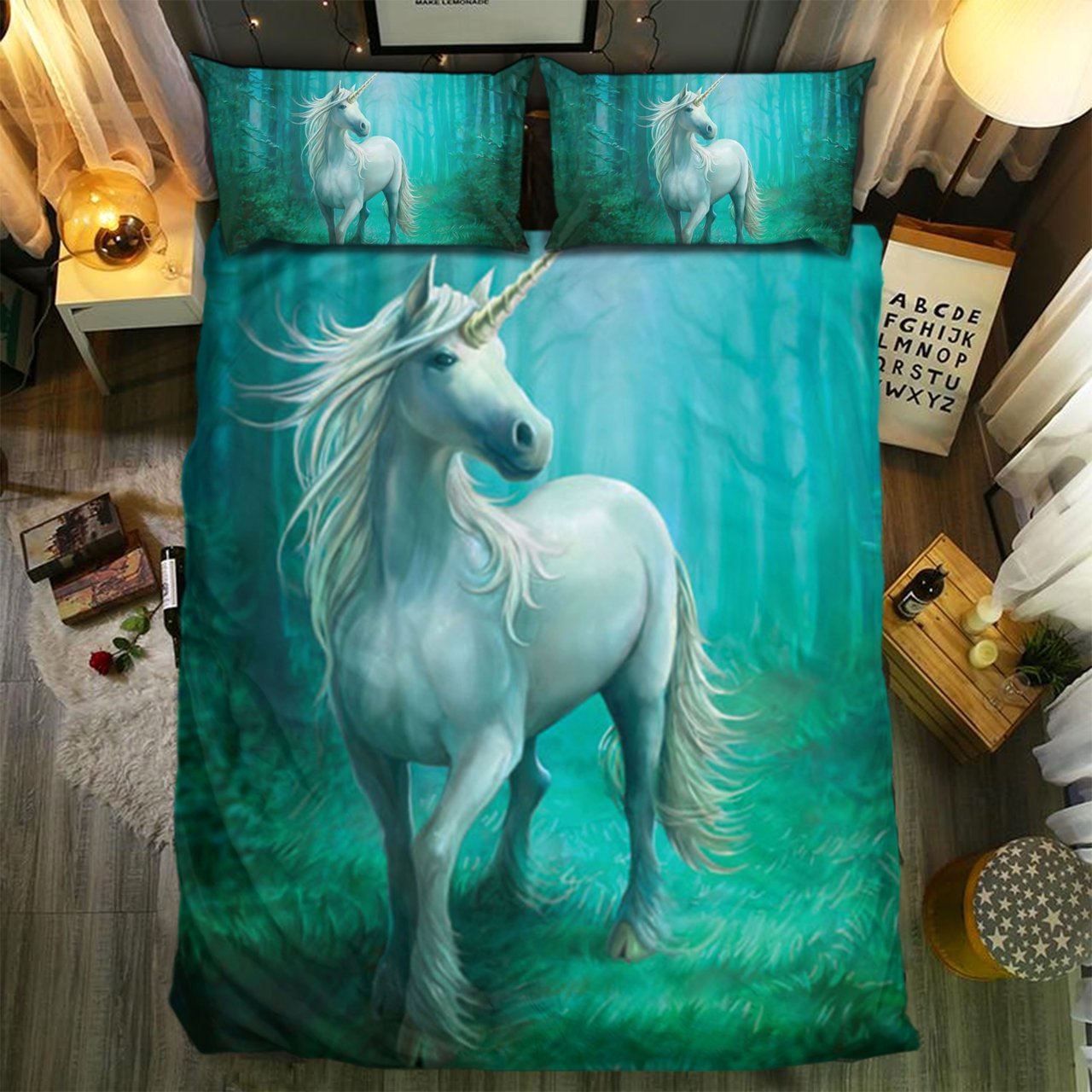 Unicorn Collection 0828433D Customized Duvet Cover Bedding Sets