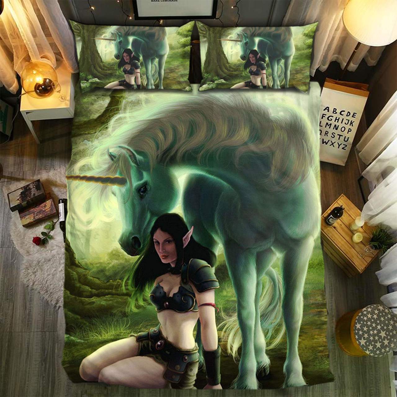 Unicorn Colletion 08293 3D Customized Duvet Cover Bedding Sets