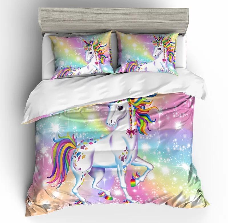Unicorn For Kids3D Customized Duvet Cover Bedding Sets
