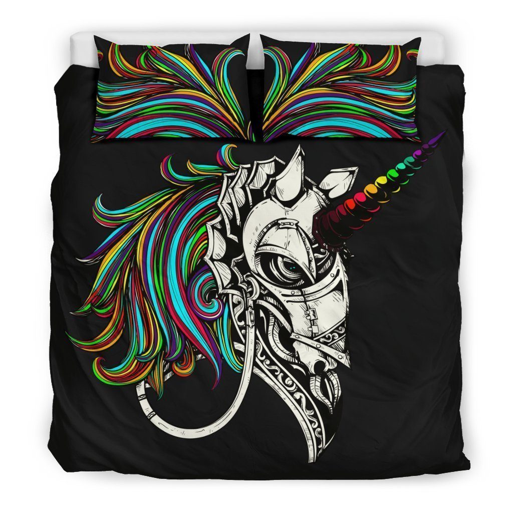 Unicorn knight bedding set