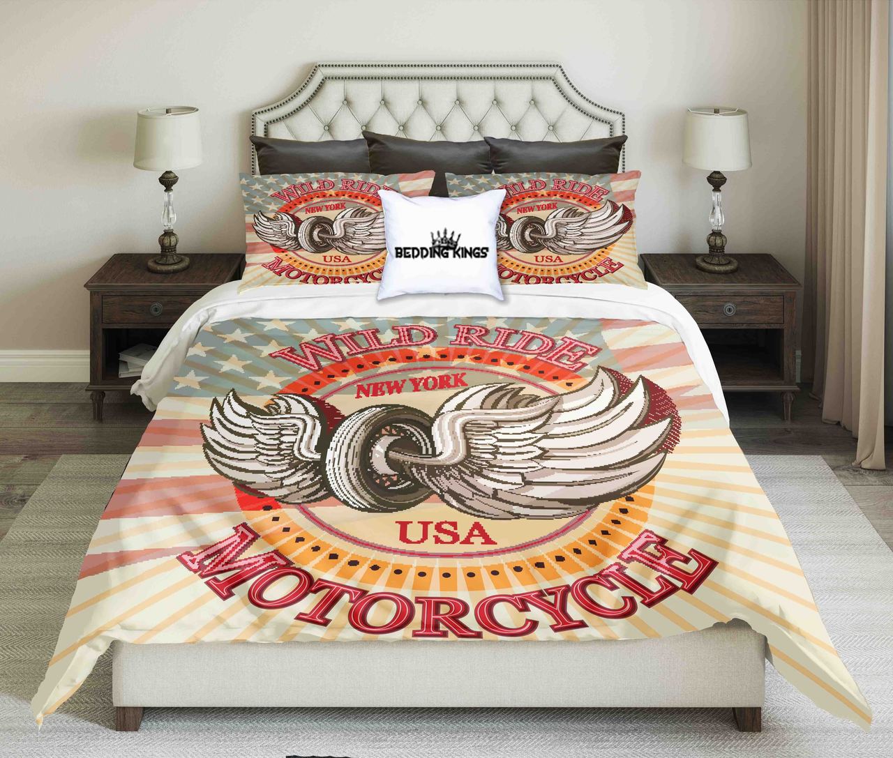 USA Motorcycle | kings3D Customized Duvet Cover Bedding Sets