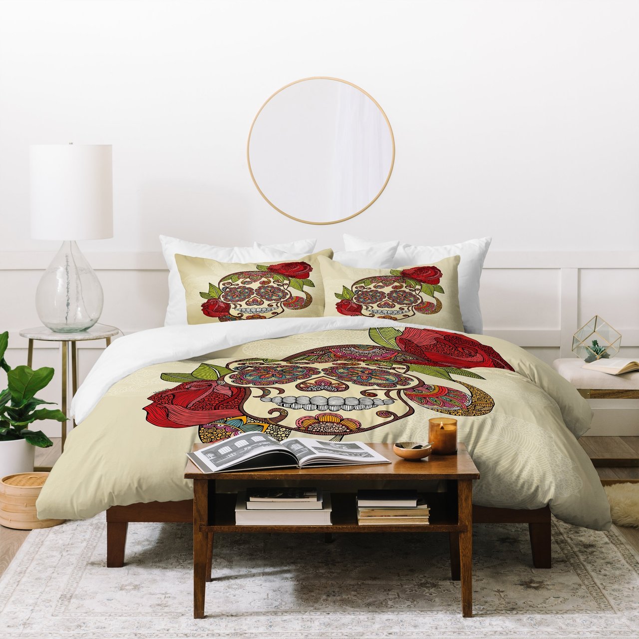 Valentina Ramos Sugar Skull Duvet Cover Bedding Sets