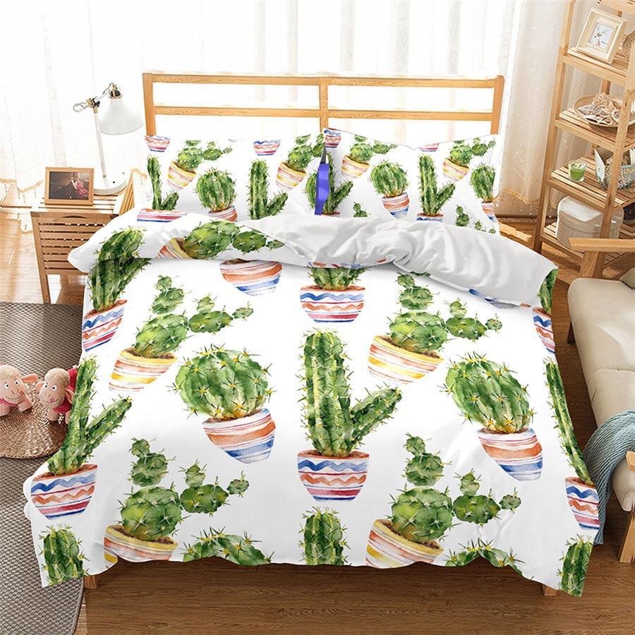 Various Cactus In Mexico Pots 3D Customized Duvet Cover Bedding Sets