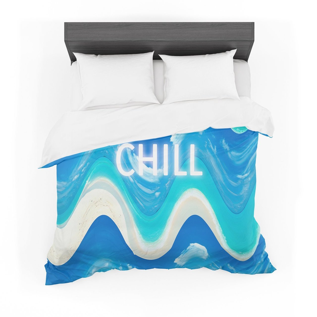 Vasare Nar ‘Chill’ Blue Aqua Featherweight3D Customized Duvet Cover Bedding Sets