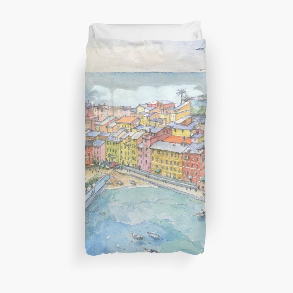 Vernazza-Cinque Terre 3D Customized Duvet Cover Bedding Sets