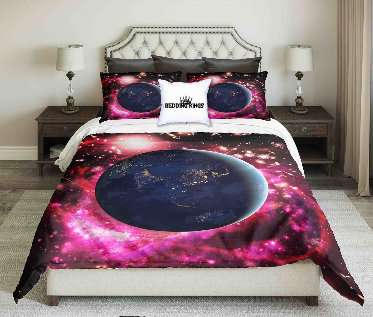 View Of The Planet Earth Frompace Design | kings3D Customized Duvet Cover Bedding Sets