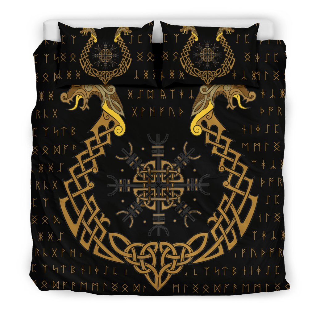 Viking Dragon andymbol 3D Customized Duvet Cover Bedding Sets