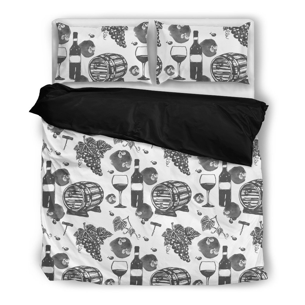 Vintage Wine 3D Customized Duvet Cover Bedding Sets