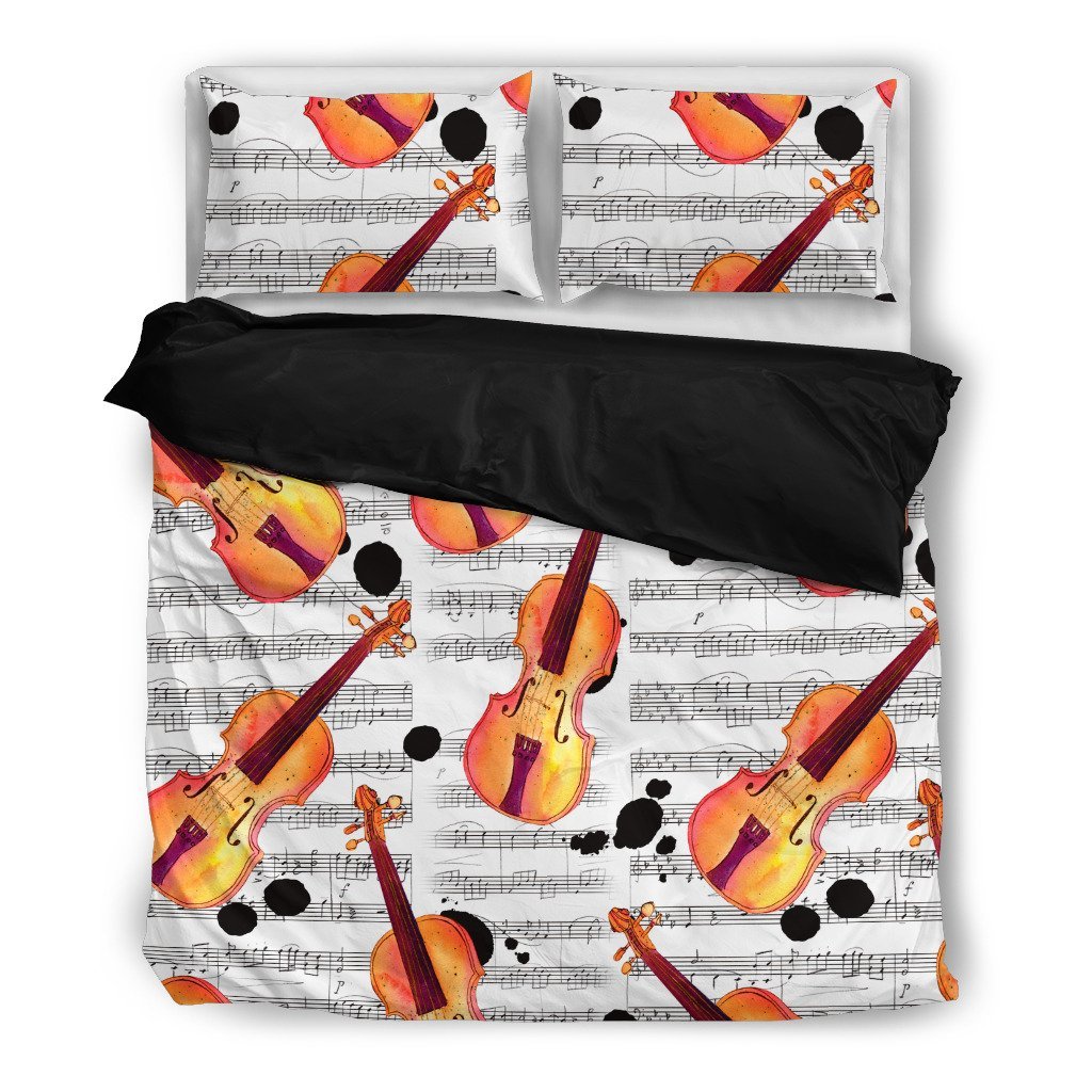 Violin (Black)3D Customized Duvet Cover Bedding Sets