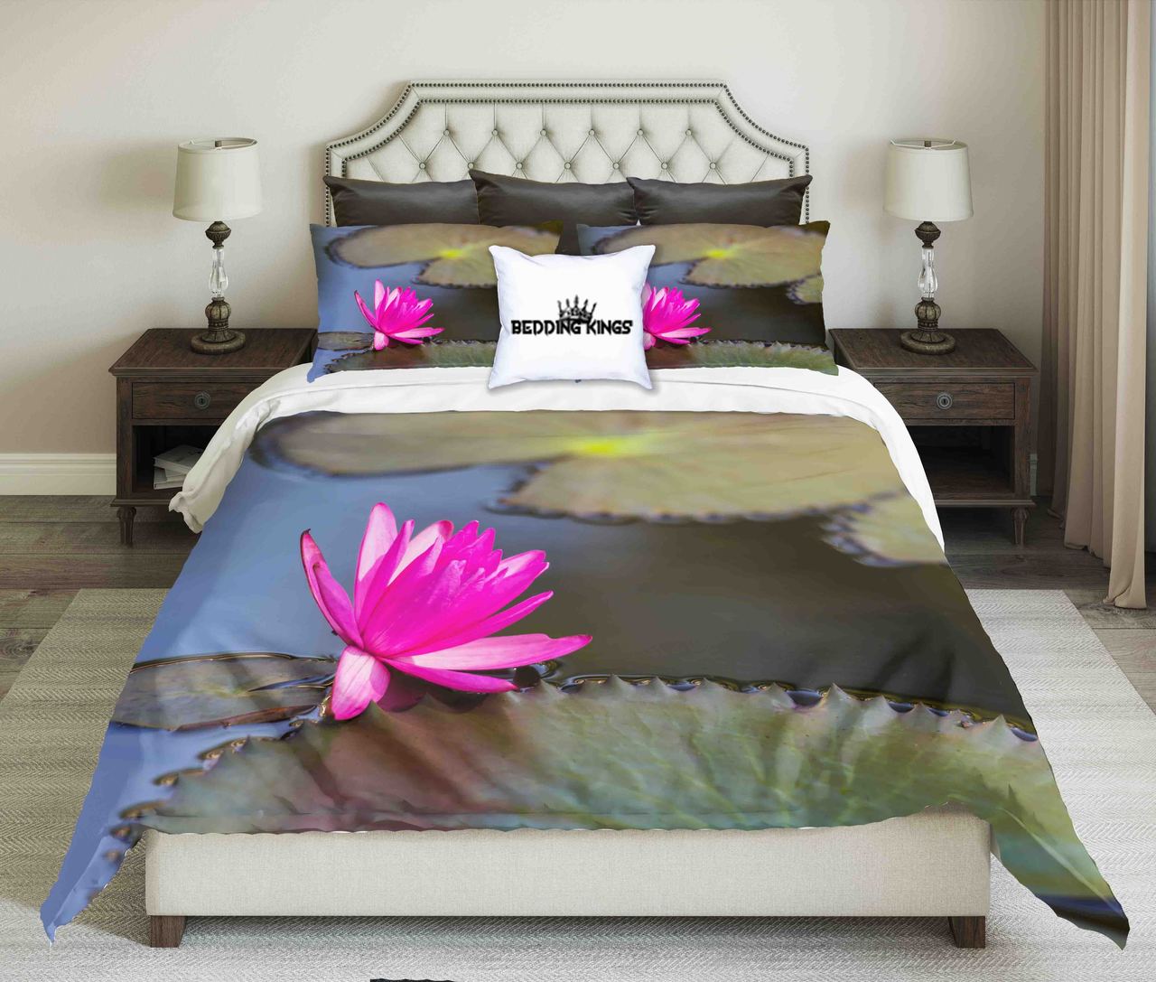 Water Lily Design | kings3D Customized Duvet Cover Bedding Sets
