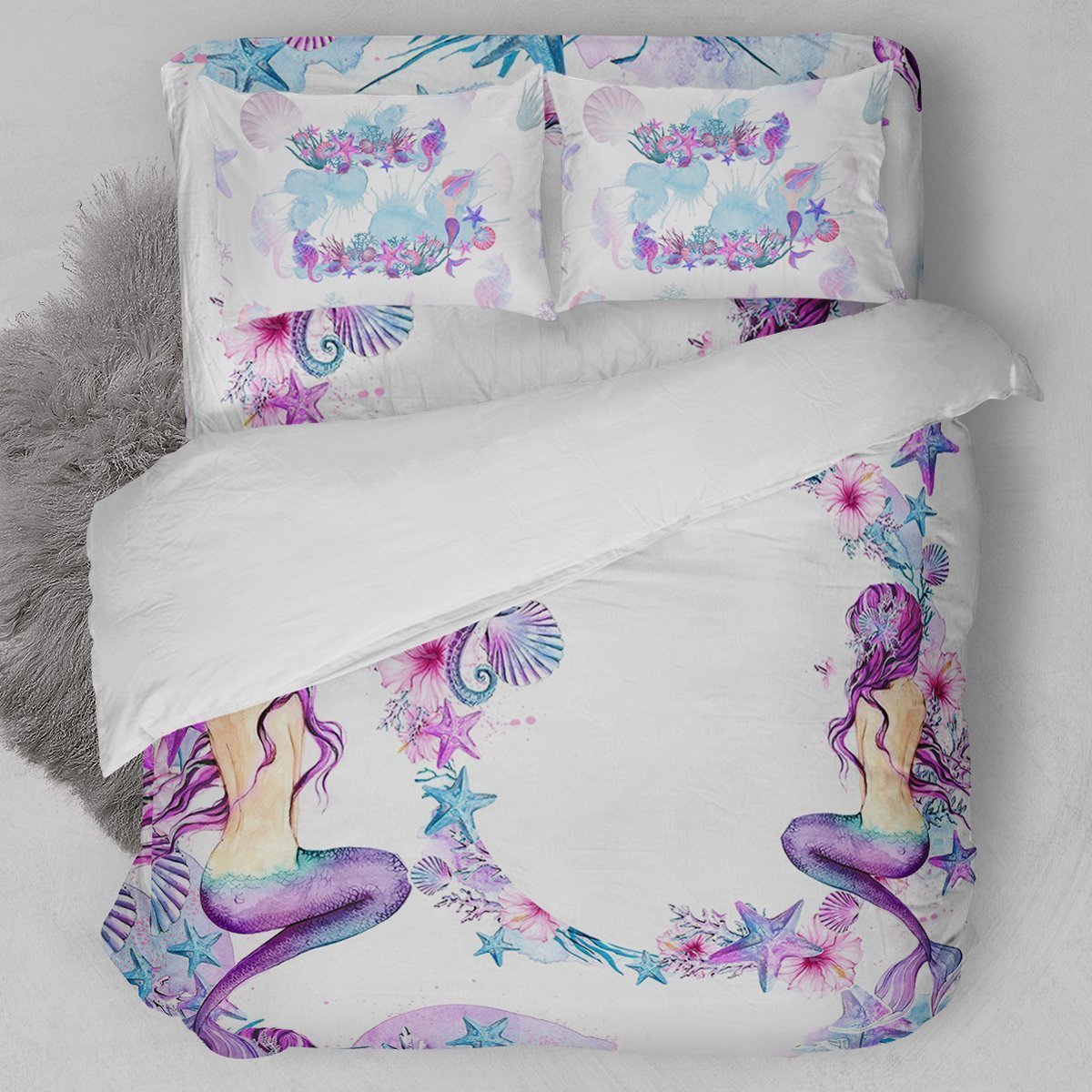 Watercolor Enchanted Ocean Bedding Set