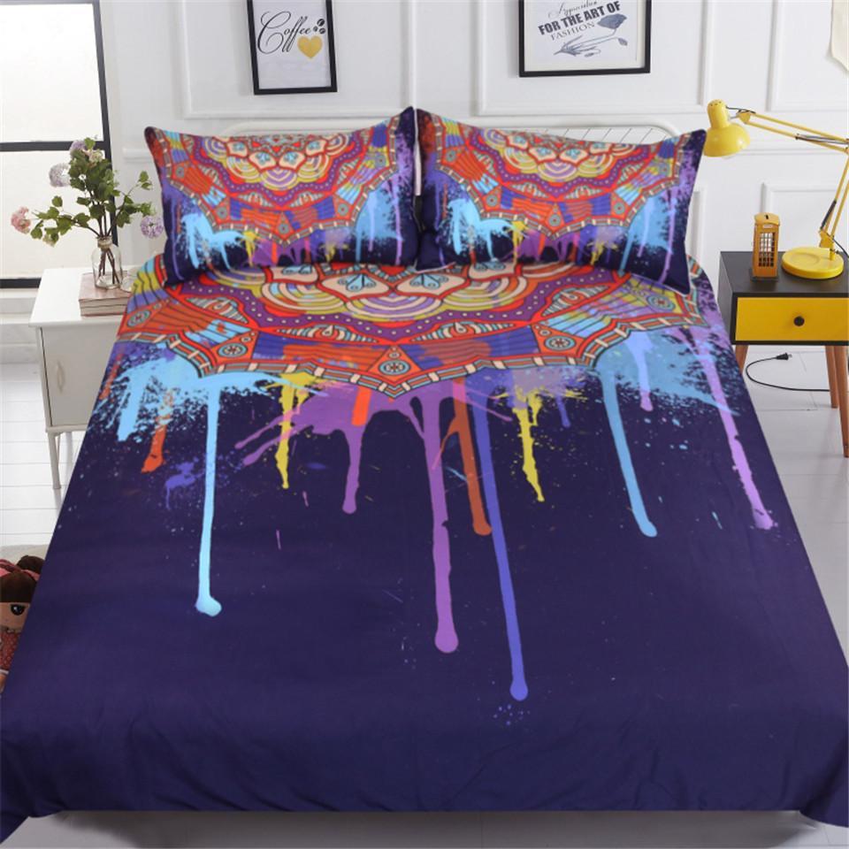 Watercolour Bohemian 3D Customized Duvet Cover Bedding Sets