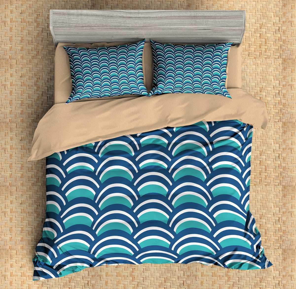 Waves 11 3D Customized Duvet Cover Bedding Sets