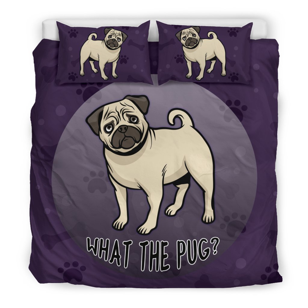 What The Pug for Lovers of Pugs3D Customized Duvet Cover Bedding Sets