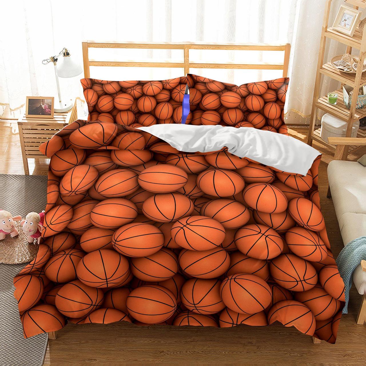 Wholesale Bedding 3D Basketball Theme Printed Bedding Sets Duvet Cover Set