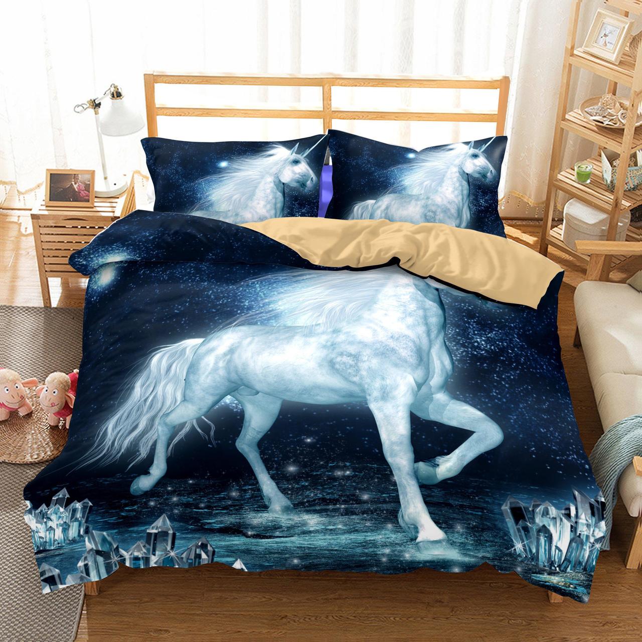 Wholesale Bedding Wholesale Bedding 3D Unicorn Printed Bedding Sets Duvet Cover Set