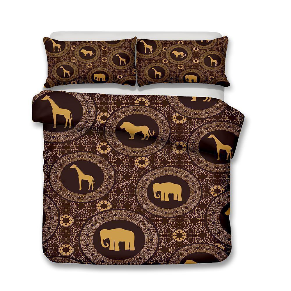 Wholesale New Design Art Print Bedding Bohemia Brown Theme Bedding Sets Bohemian Comforter Boho Bedspreads