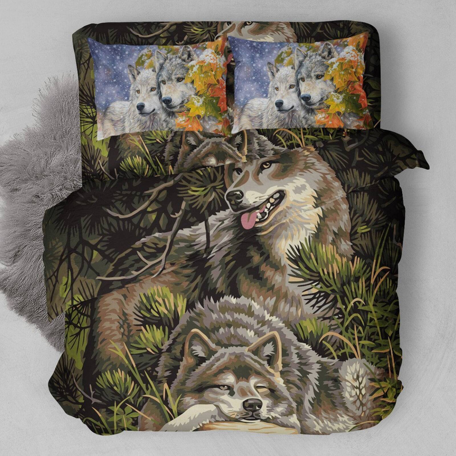 Wild And Free Wolves Bedding Set 1