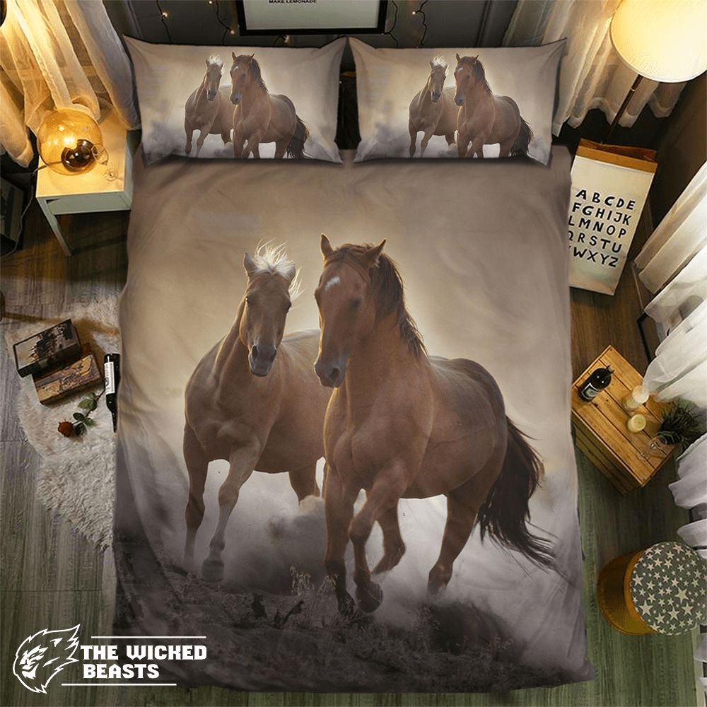 Wild Horse Race 092053D Customized Duvet Cover Bedding Sets
