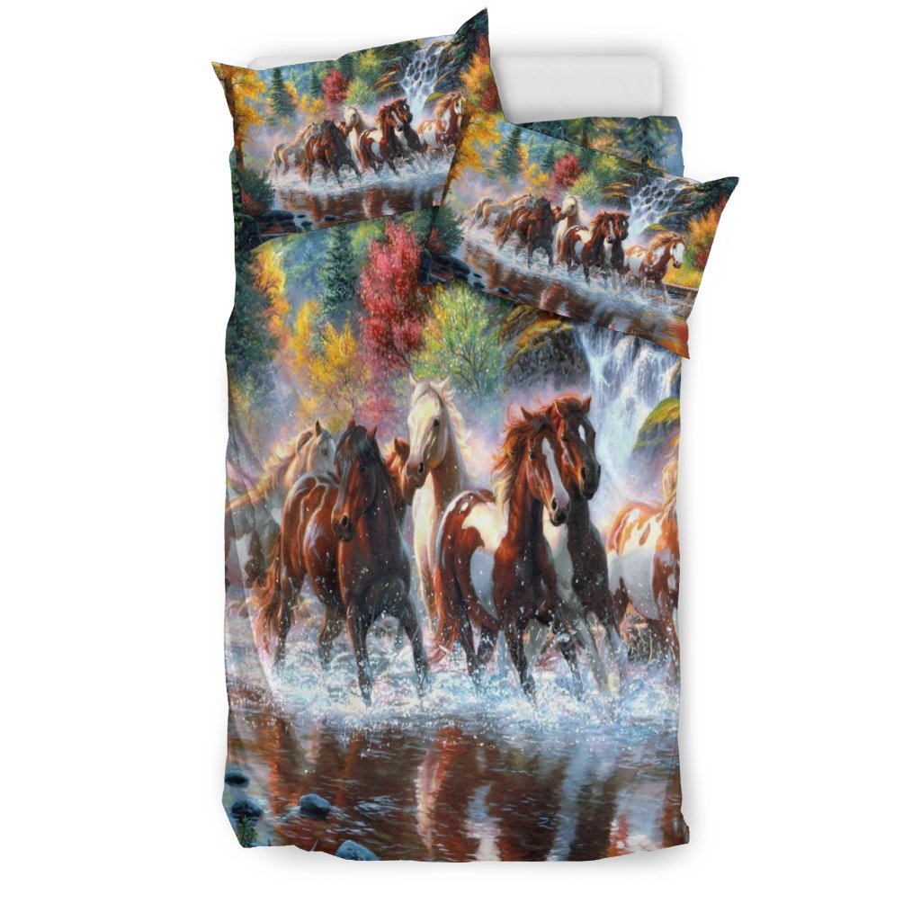 WILD HORSES 3D Customized Duvet Cover Bedding Sets