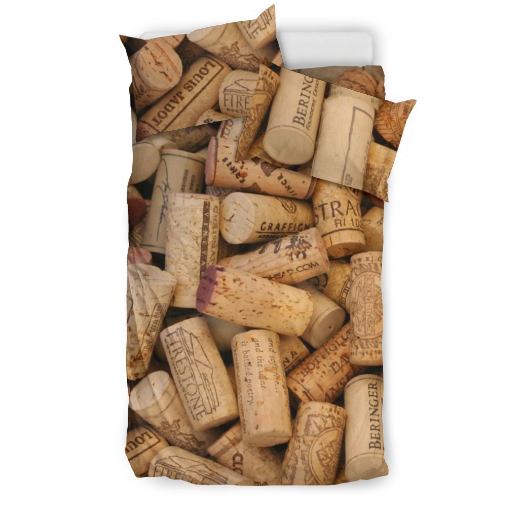 Wine Corks 3D Customized Duvet Cover Bedding Sets