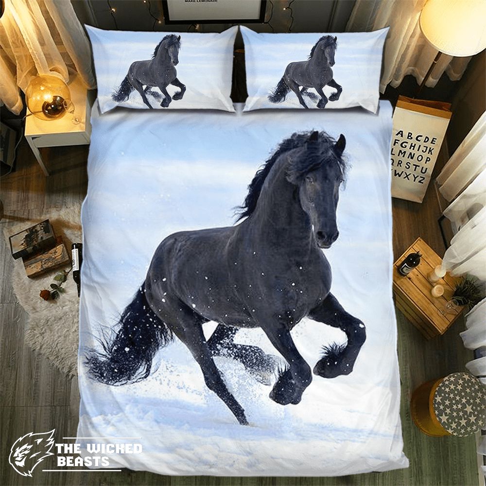 Winter Dark Horse 091453D Customized Duvet Cover Bedding Sets
