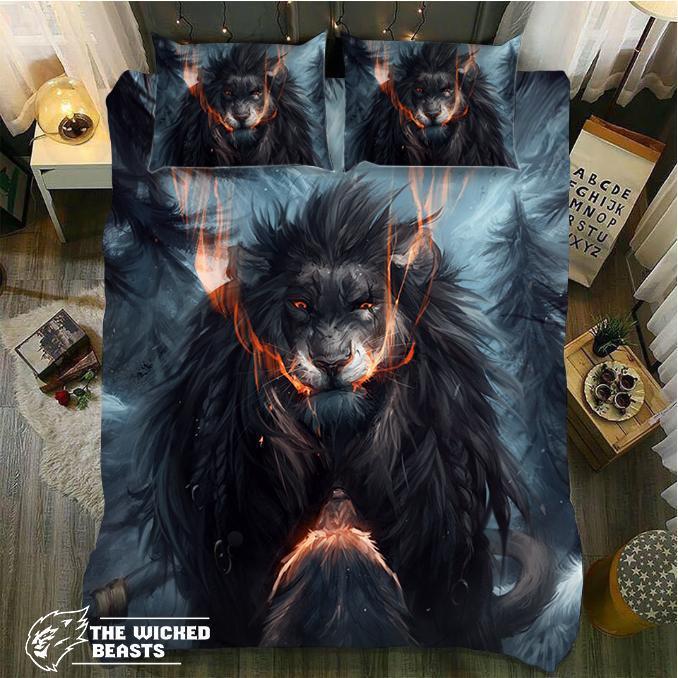 Winter Lion3D Customized Duvet Cover Bedding Sets