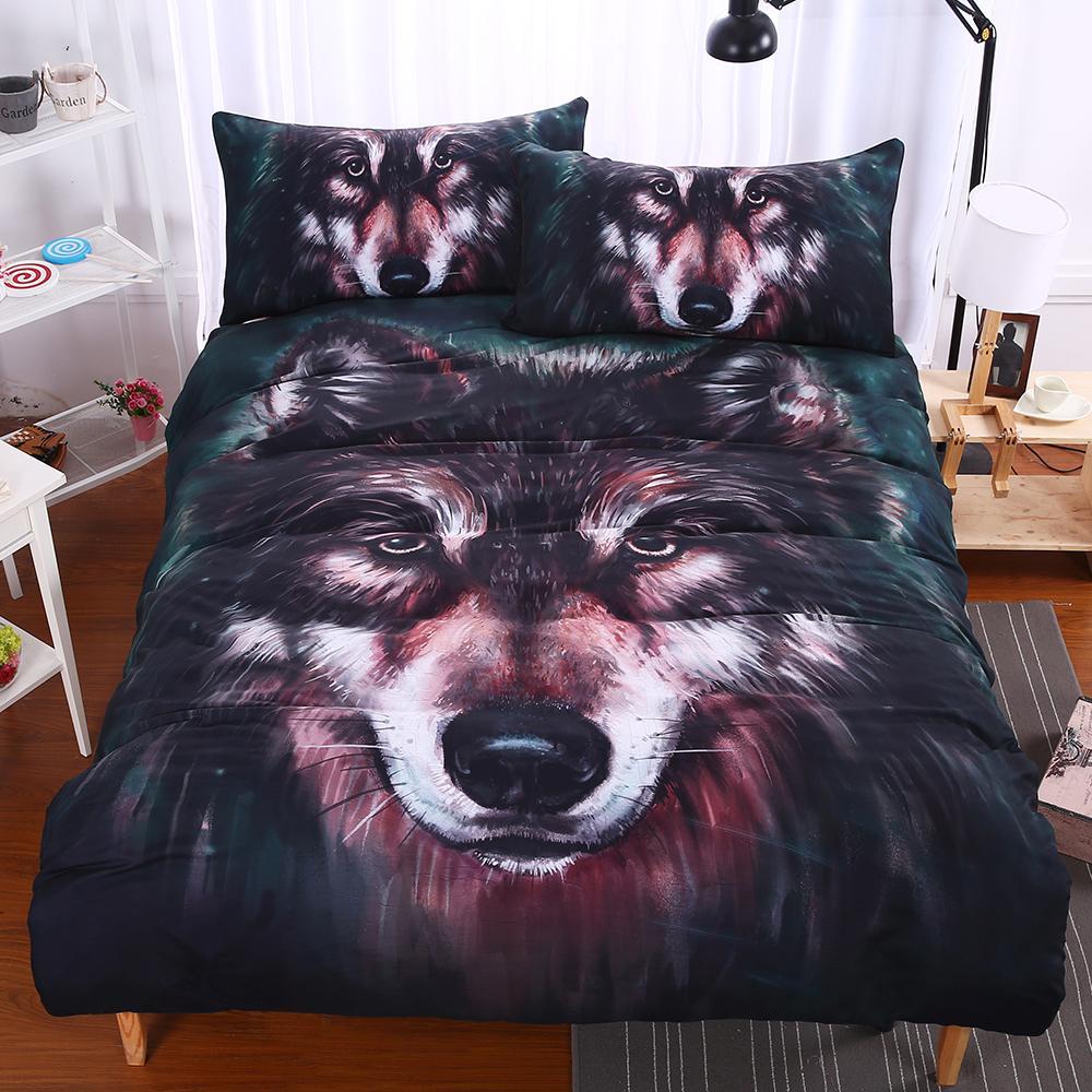Wolf 3D Painting3D Customized Duvet Cover Bedding Sets