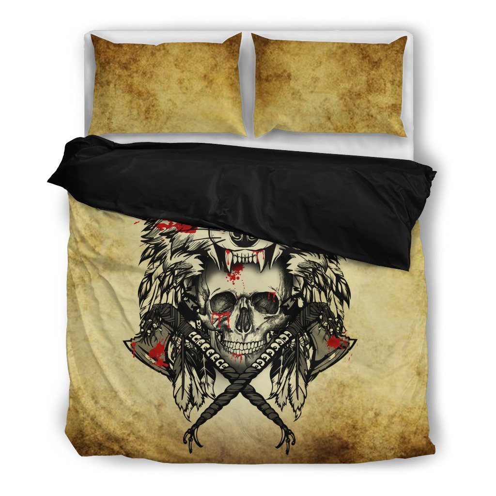 Wolf and Skull Bedding Set