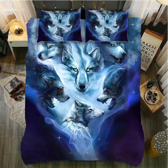 Wolf Apocalypse3D Customized Duvet Cover Bedding Sets