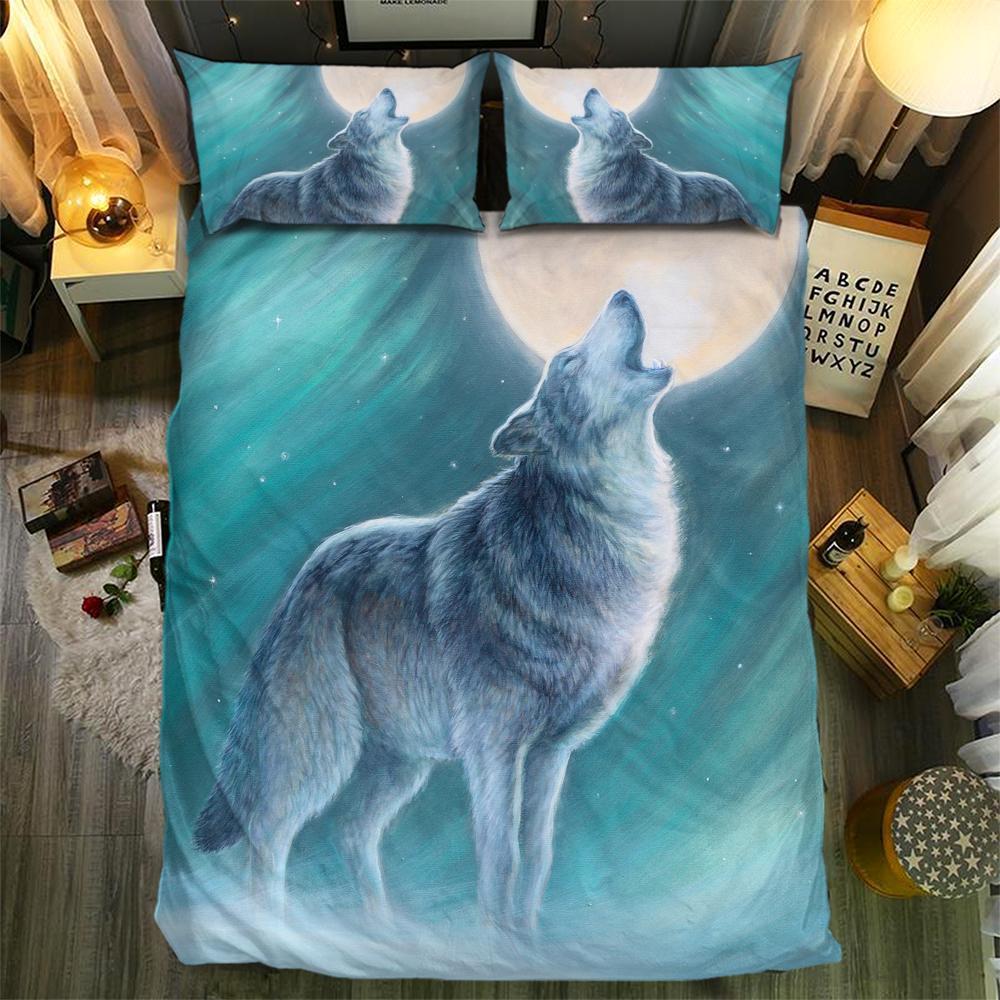 Wolf Collection 0905013D Customized Duvet Cover Bedding Sets