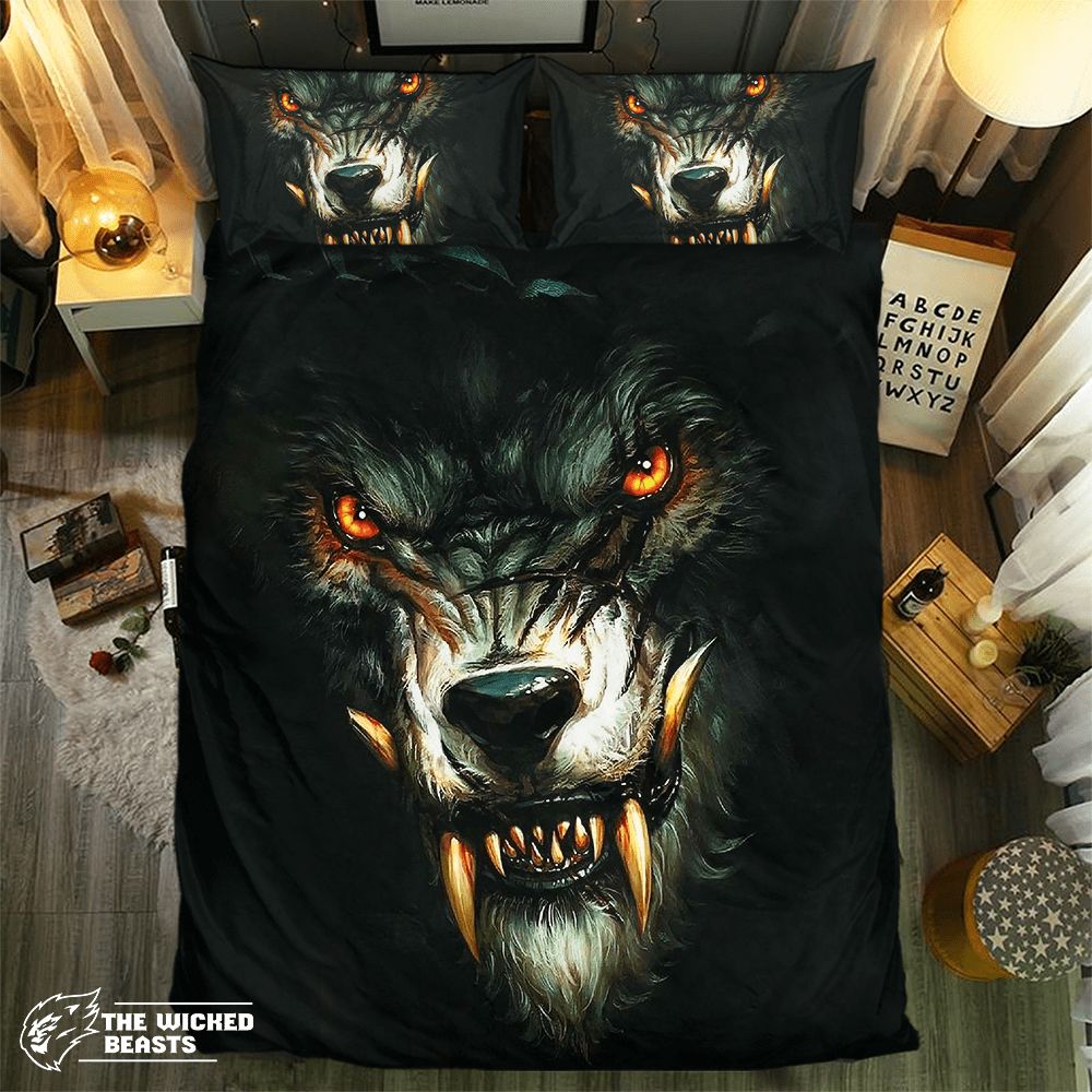 Wolf Collection 0906113D Customized Duvet Cover Bedding Sets