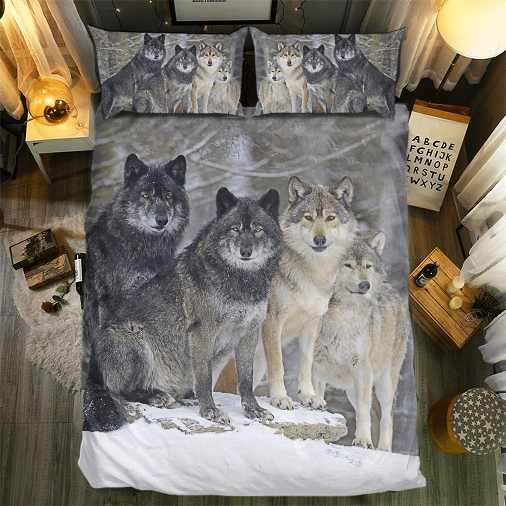 Wolf Collection 0906163D Customized Duvet Cover Bedding Sets