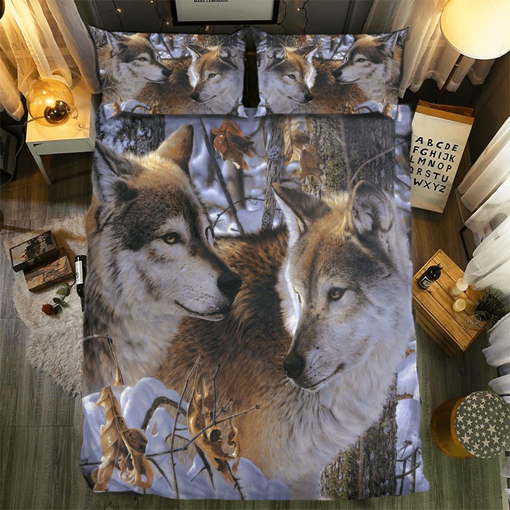 Wolf Collection 0906213D Customized Duvet Cover Bedding Sets