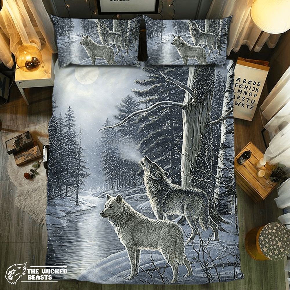 Wolf Collection 091093D Customized Duvet Cover Bedding Sets