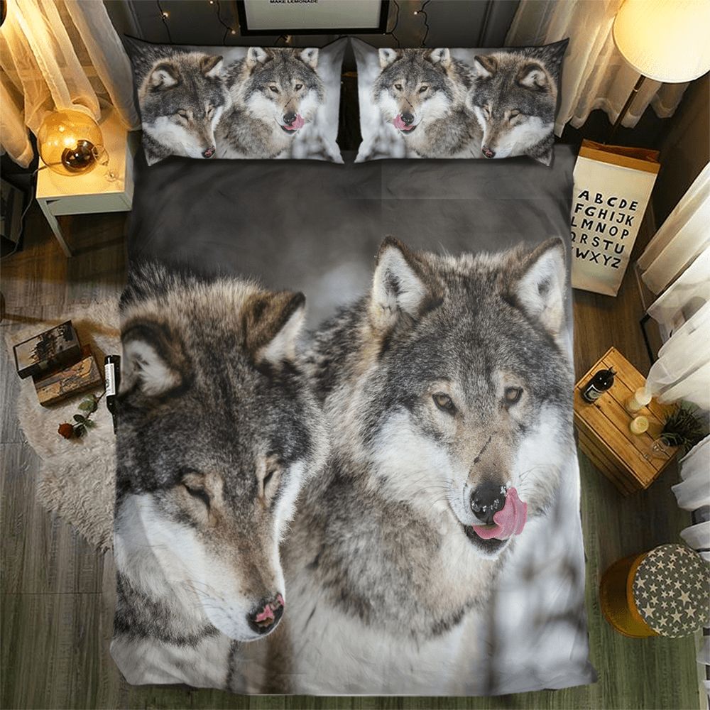 Wolf Collection 0913153D Customized Duvet Cover Bedding Sets