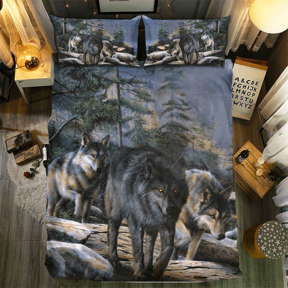 Wolf Collection 0913213D Customized Duvet Cover Bedding Sets