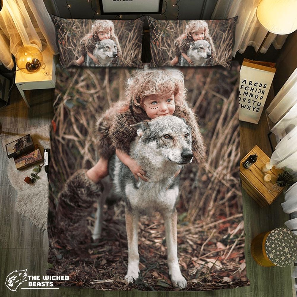 Wolf Collection 0913413D Customized Duvet Cover Bedding Sets