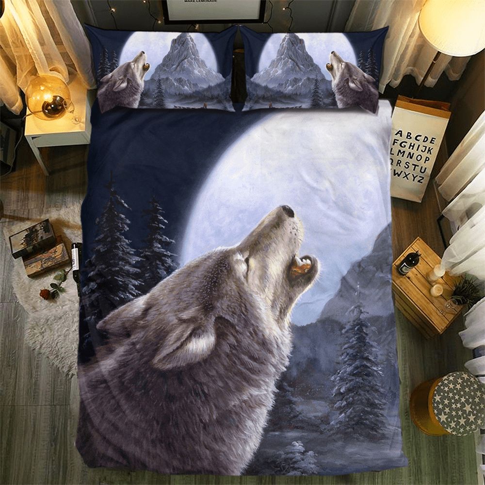 Wolf Collection 091343D Customized Duvet Cover Bedding Sets