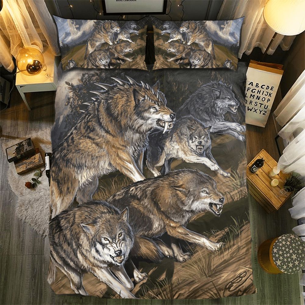 Wolf Collection 0914163D Customized Duvet Cover Bedding Sets